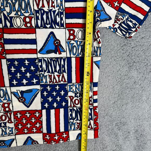 Vintage Phil Rose Shirt Womens Small Bon Voyage Cropped - Picture 3 of 9